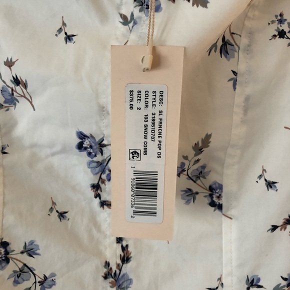 Rebecca Taylor Francine Floral Poplin Dress - Picture 6 of 8
